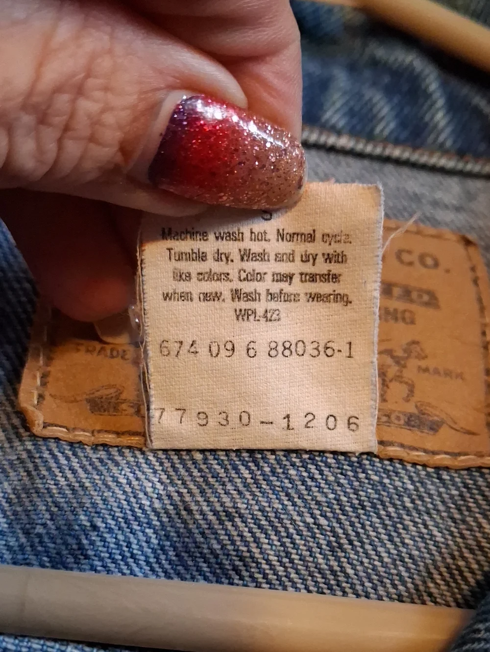 Mens Women's Vintage 1986 Levi's Trucker Jacket Size M Medium